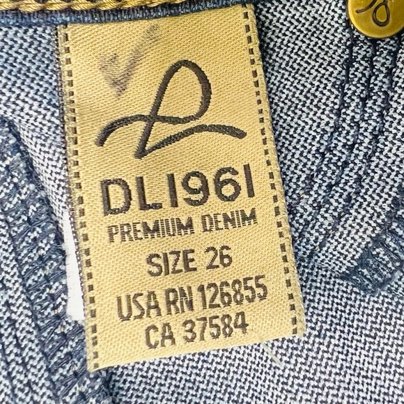 DL1961 Premium Denim Nina Super High Rise Skinny Jeans Dark Wash Size 26 - Picture 15 of 15